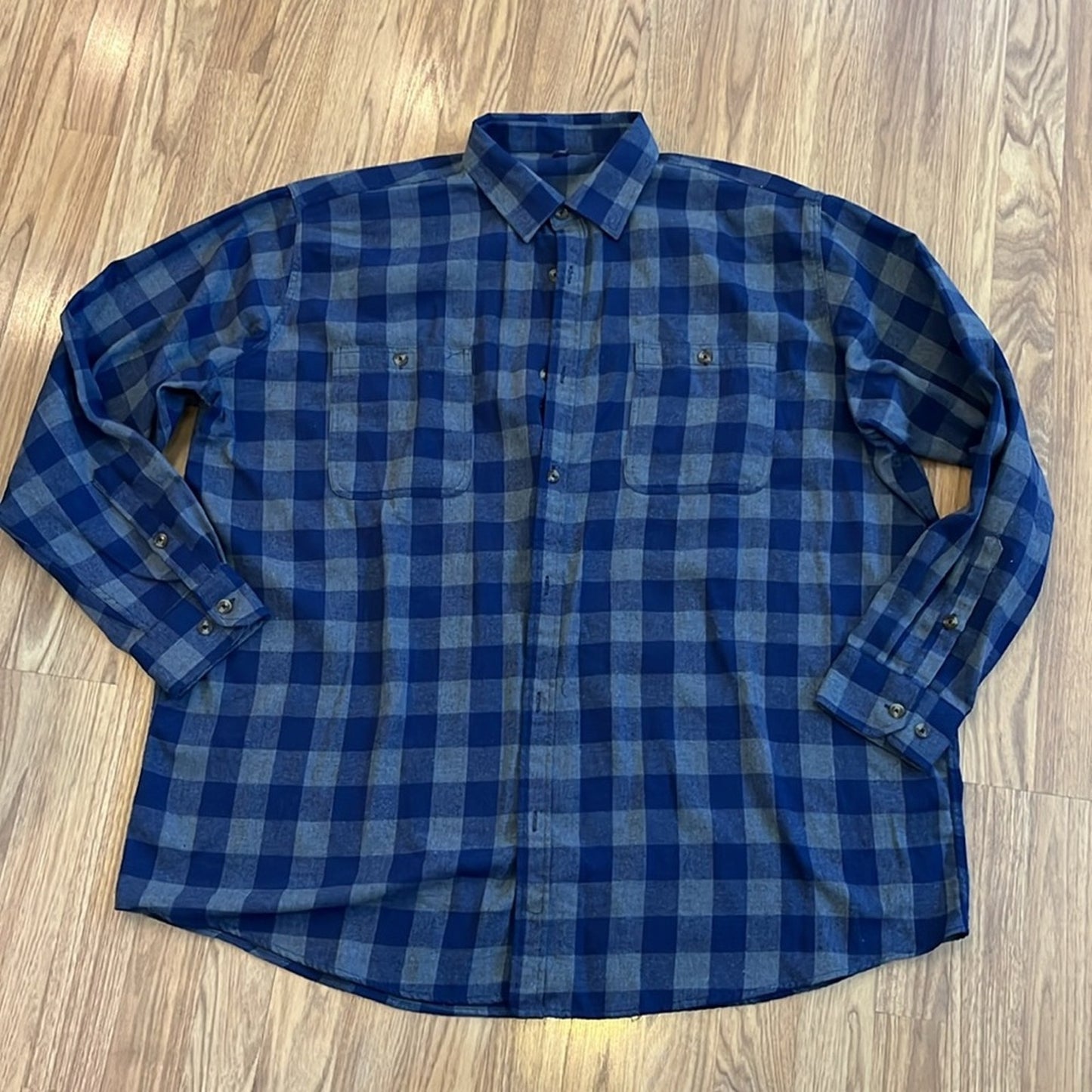 Los Angeles Rams NFL Flannel Shirt upcycled unisex size 3XL