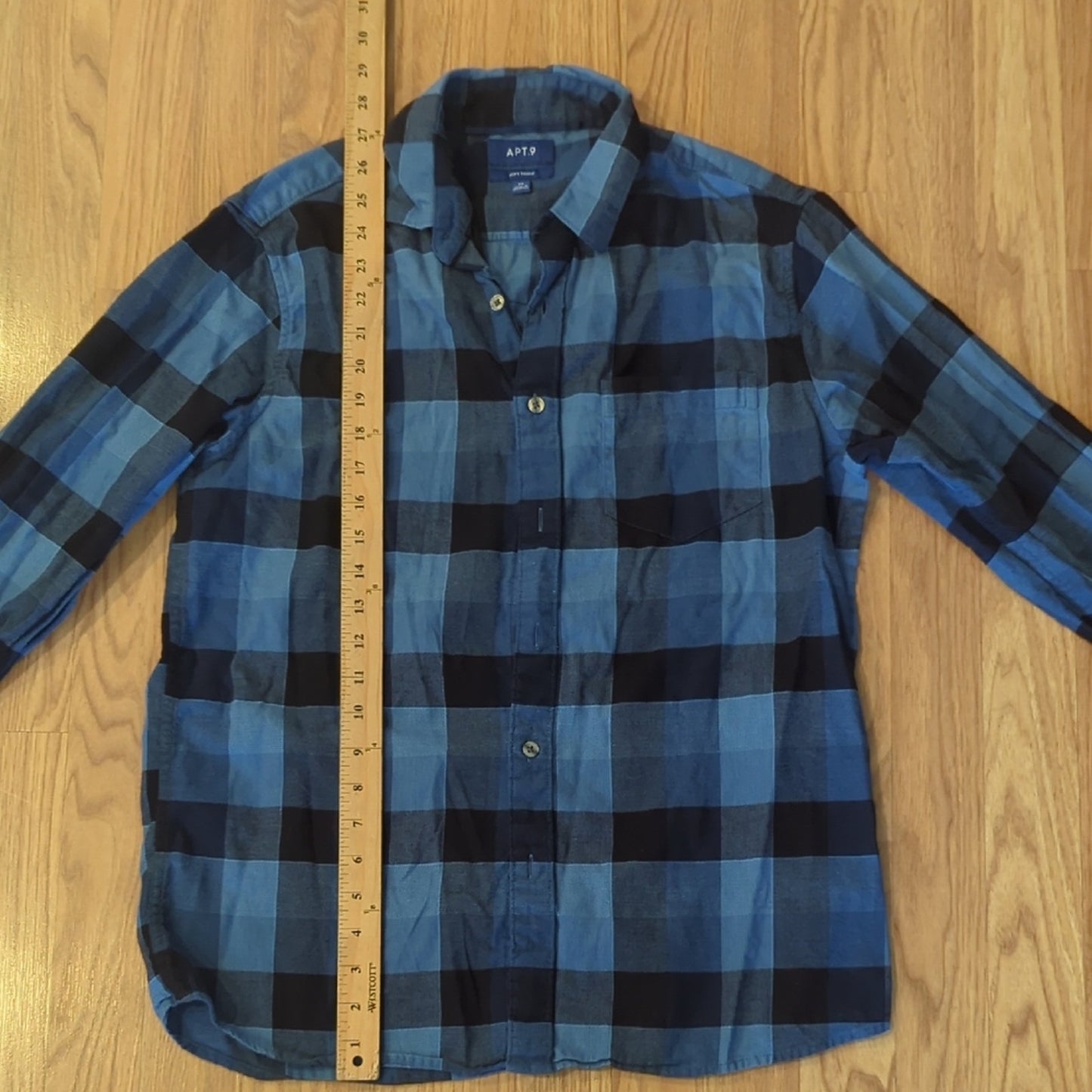 Star Trek Mr. Spock This is Illogical Upcycled Flannel Shirt Unisex Medium M