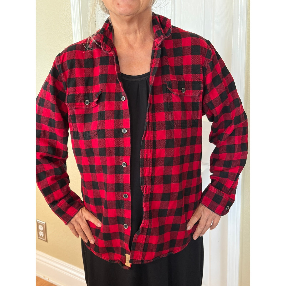 Spiderman Marvel Upcycled Flannel Shirt unisex Large L