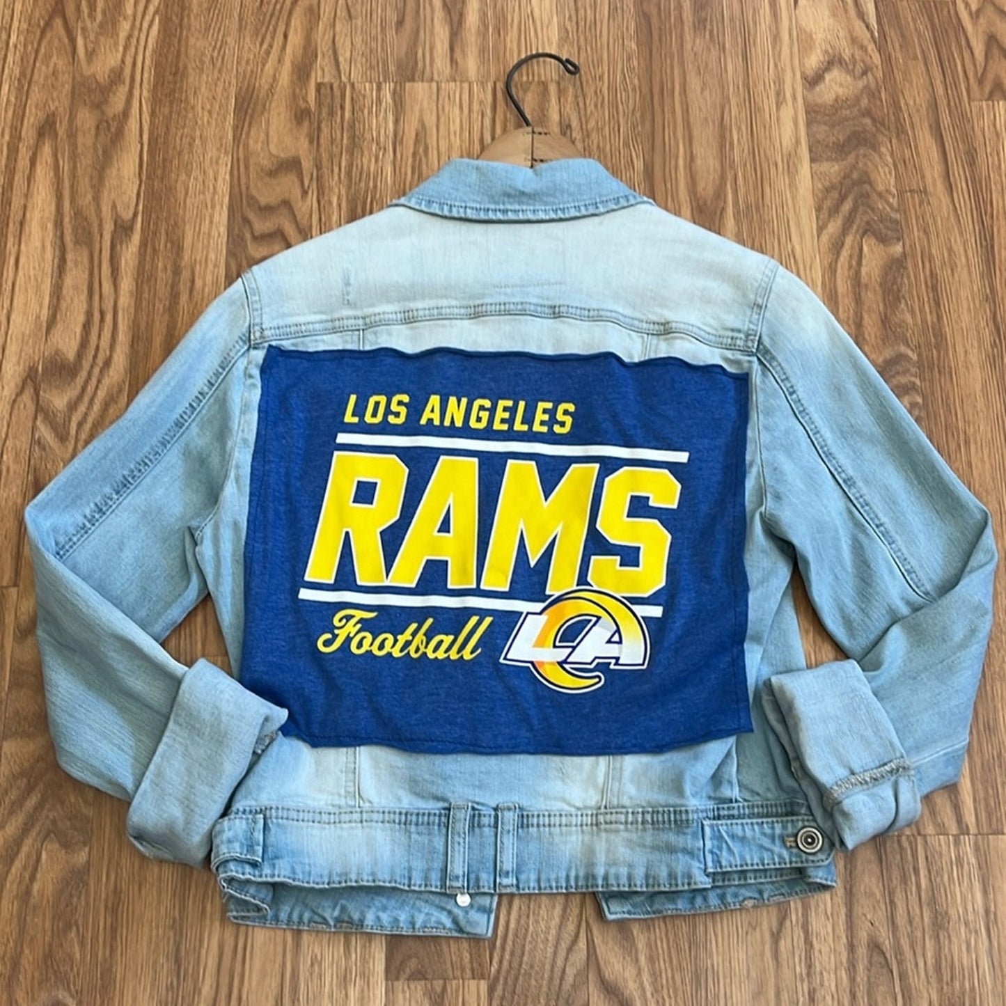 Los Angeles Rams LA Rams Jean Jackets upcycled Euro Size 36 US XS/S