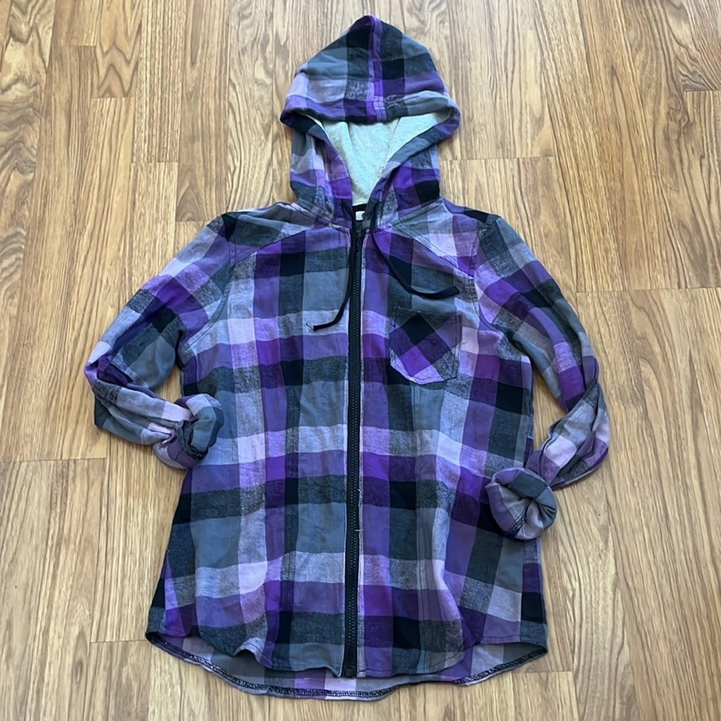 Halloween Mickey Mouse Flannel Shirt with Zipper size Large Kids/Junior