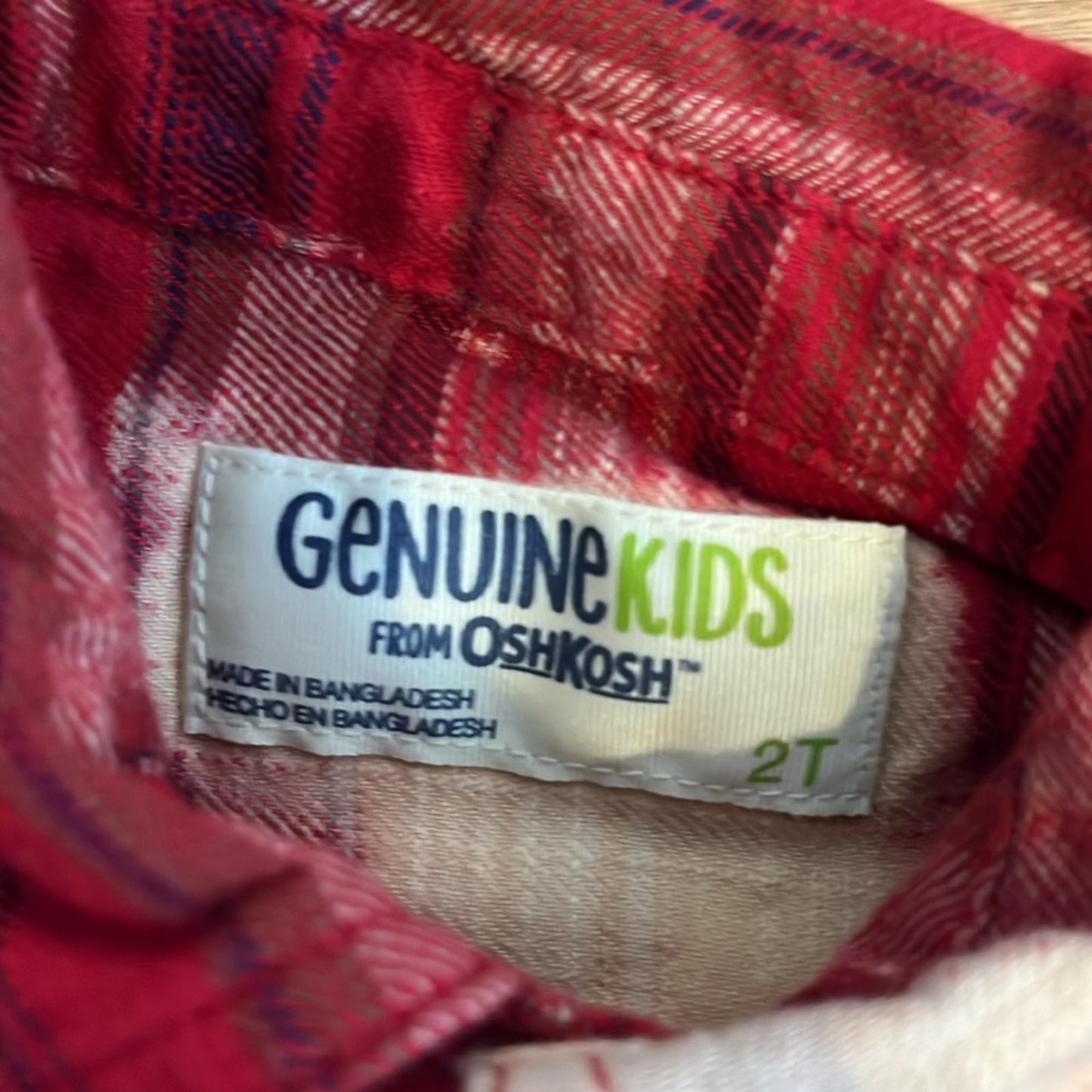 USC Flannel Shirt upcycled bleached unisex size 2T