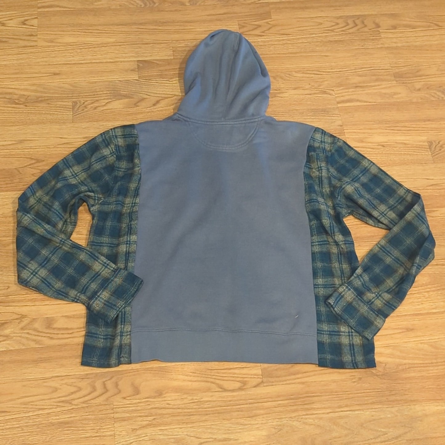 UCSD University of California San Diejo Flannel Shirt/Sweatshirt upcycled