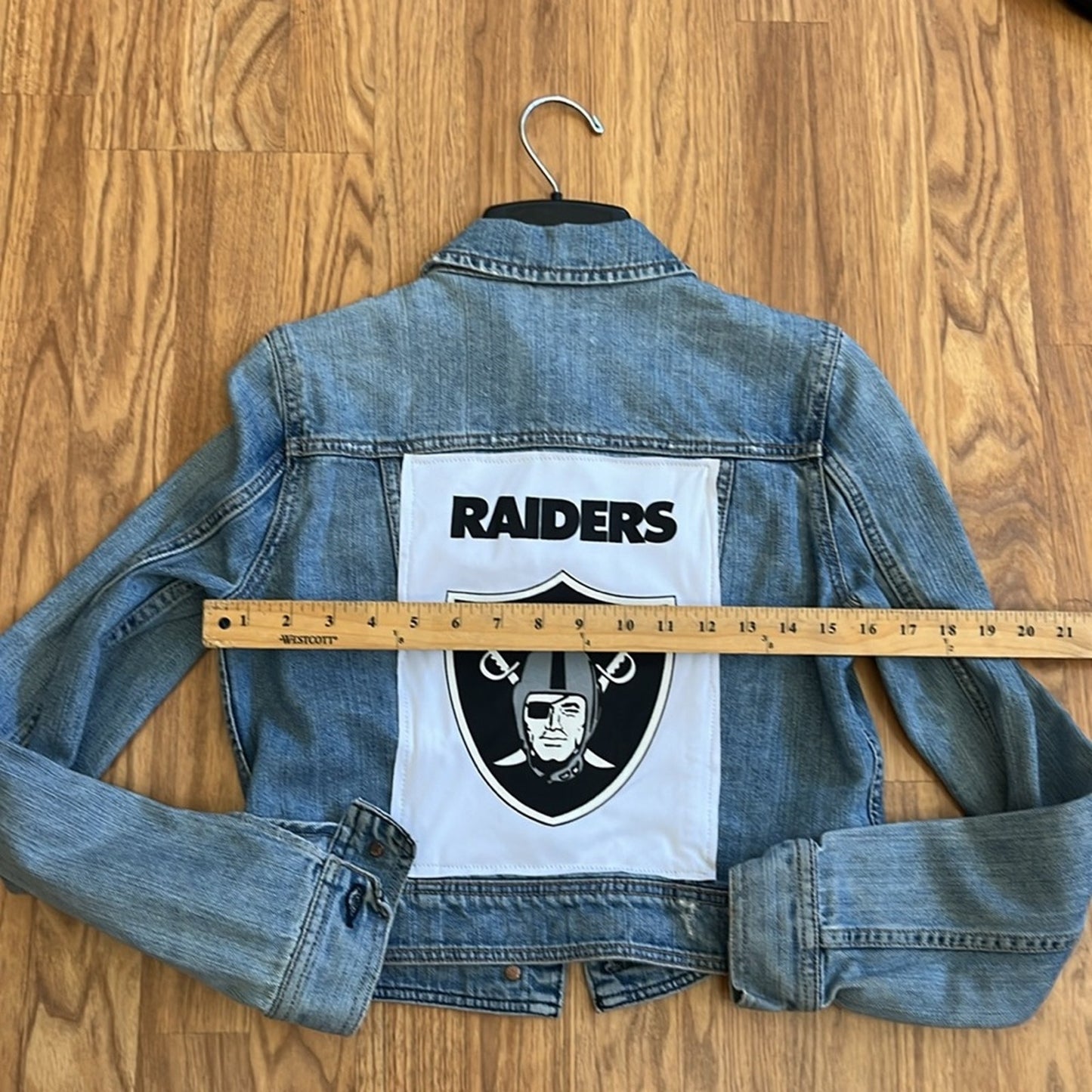 Las Vegas Raiders Jean Jacket womans size Small S