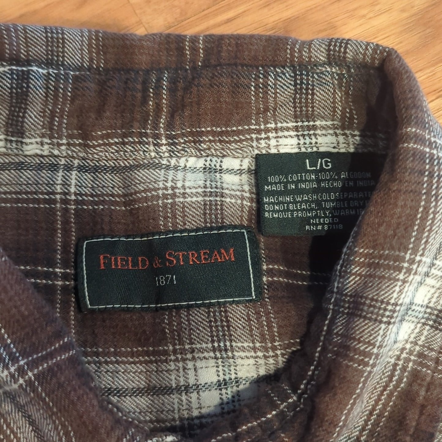 John Mellencamp Flannel Shirt Upcycled unisex Size Large L