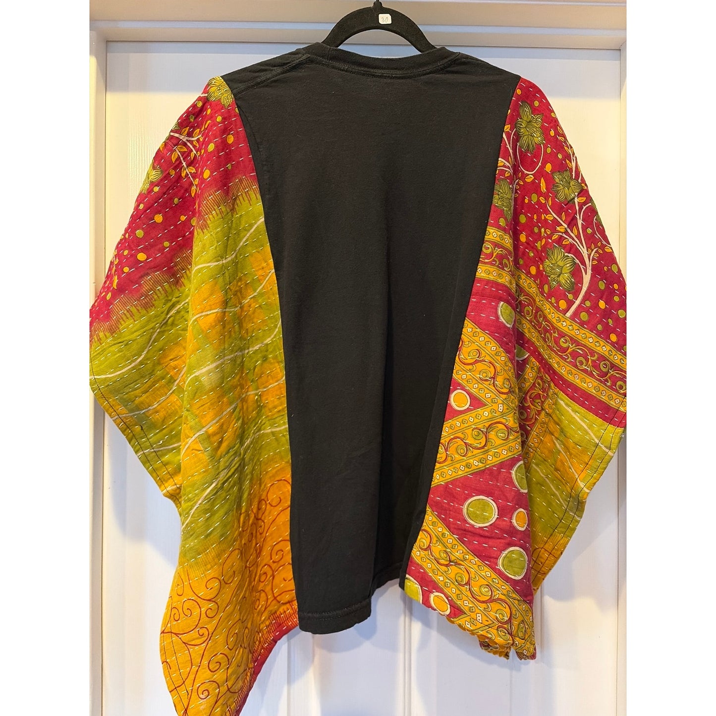 Pink Floyd Upcycled Kantha Tunic Top Shirt OS Handmade Boho