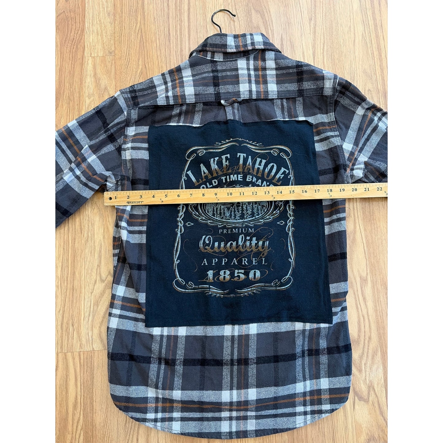 Lake Tahoe Upcycled Flannel Flannel Shirt Unisex Size Medium M