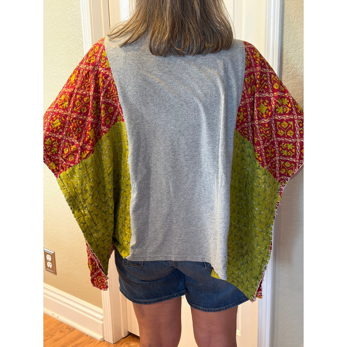 Eagles Hotel California Upcycled Kantha Tunic Top Shirt OS