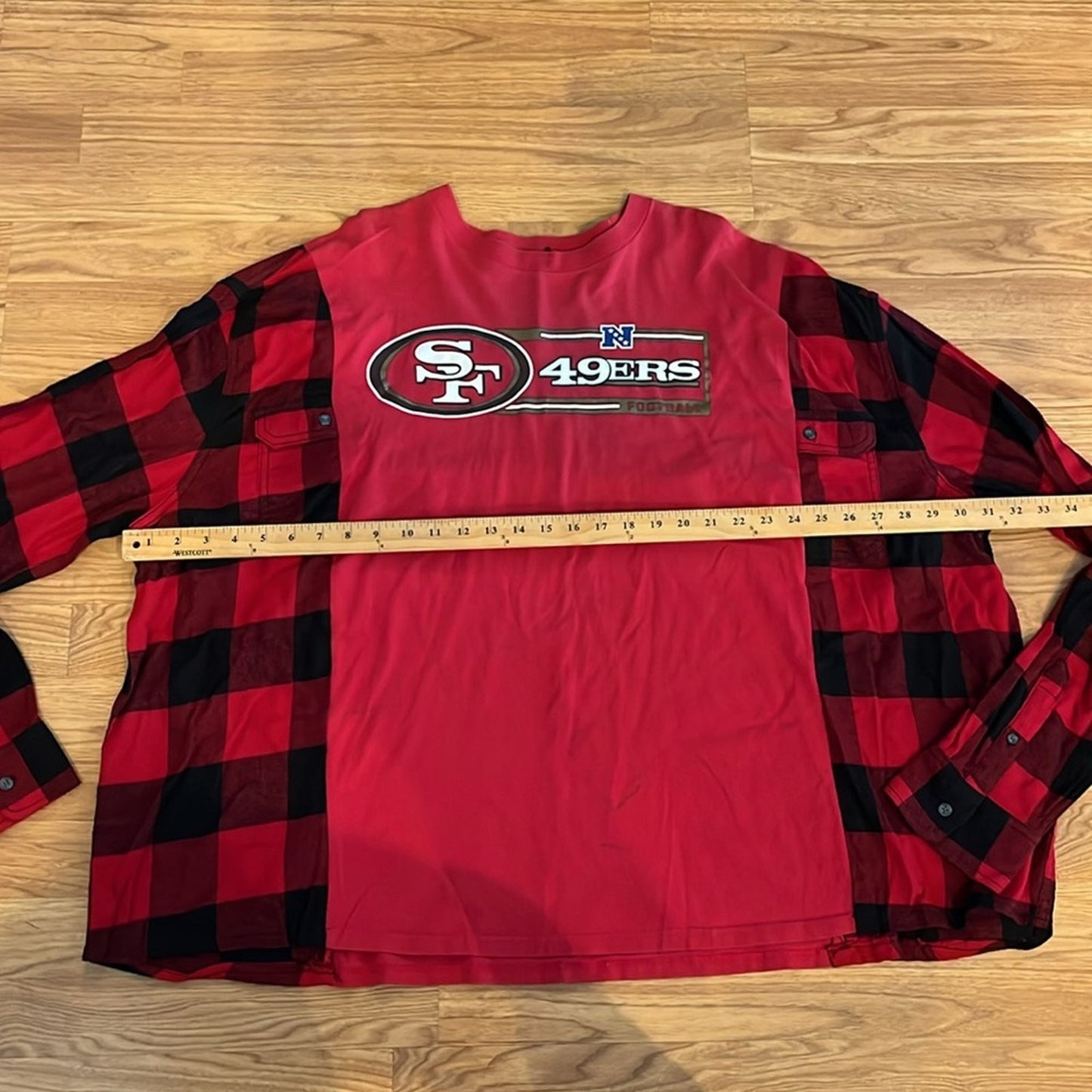 San Francisco 49ers NFL Football Flannel Shirt / Sweatshirt one size