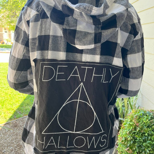 Harry Potter Deathly Hallows Flannel Shirt size XL