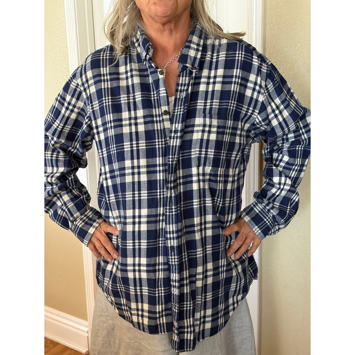 Seattle Seahawks Upcycled Flannel Shirt Unisex Size XXL