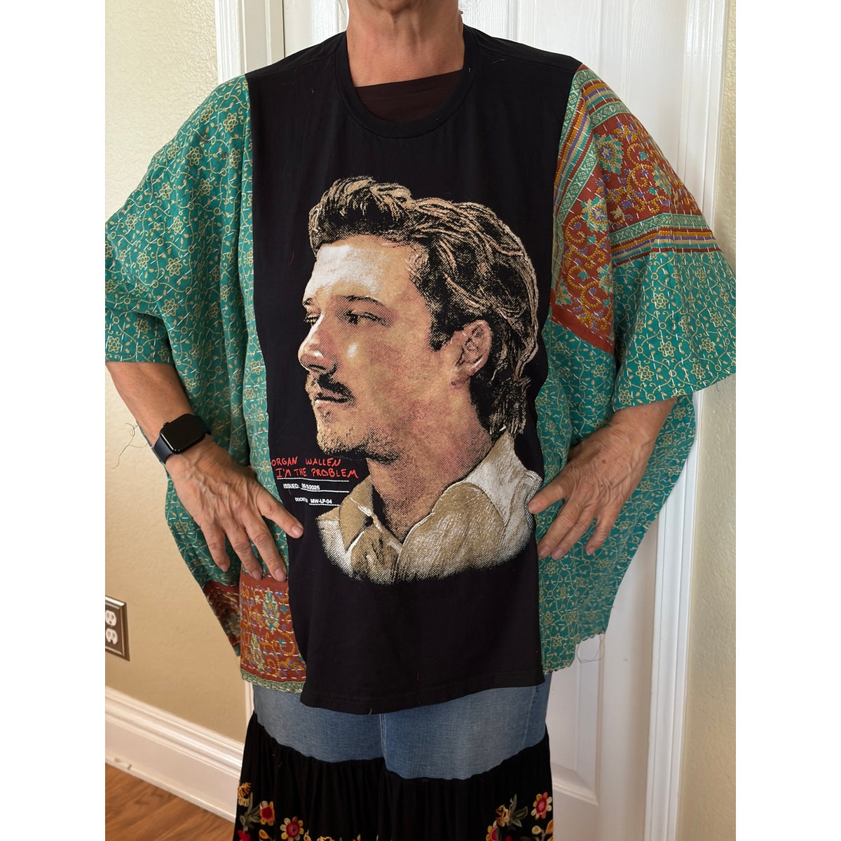 Morgan Wallen Upcycled Kantha Tunic Top Shirt OS Handmade Boho