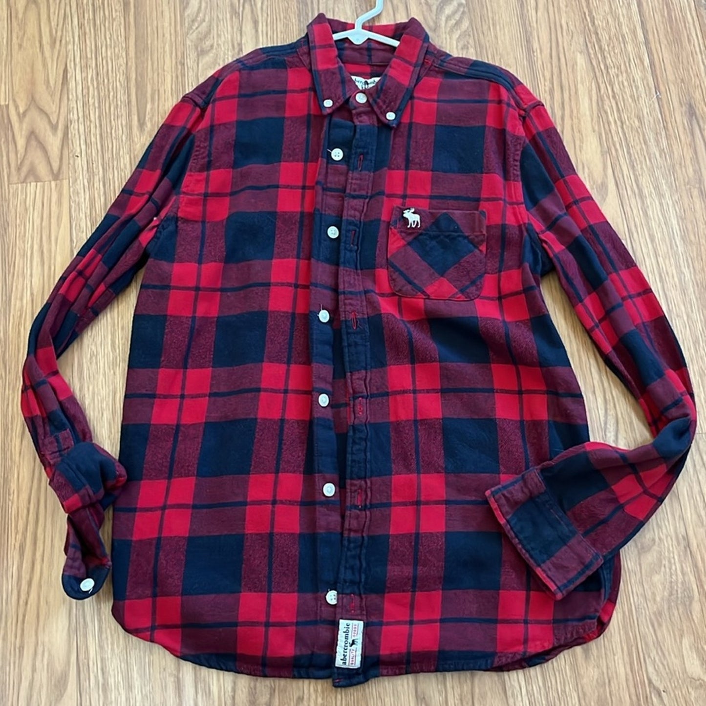 A&F Jurassic World Flannel Shirt upcycled unisex size 15 / 16