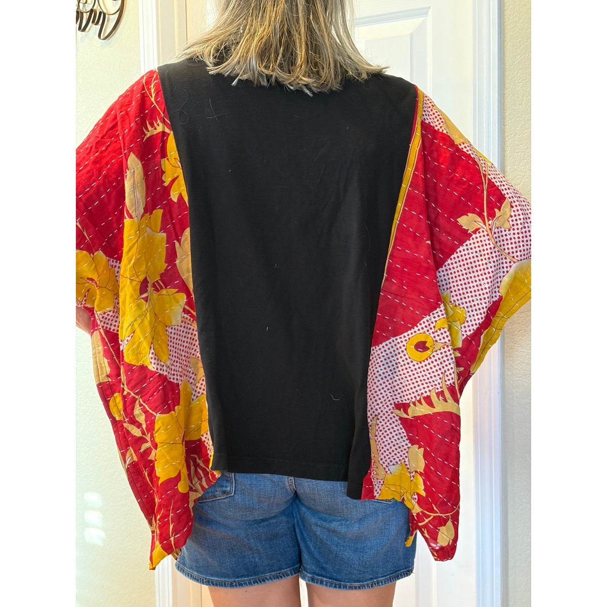 Prince Purple Rain Upcycled Kantha Tunic Top Shirt OS Handmade