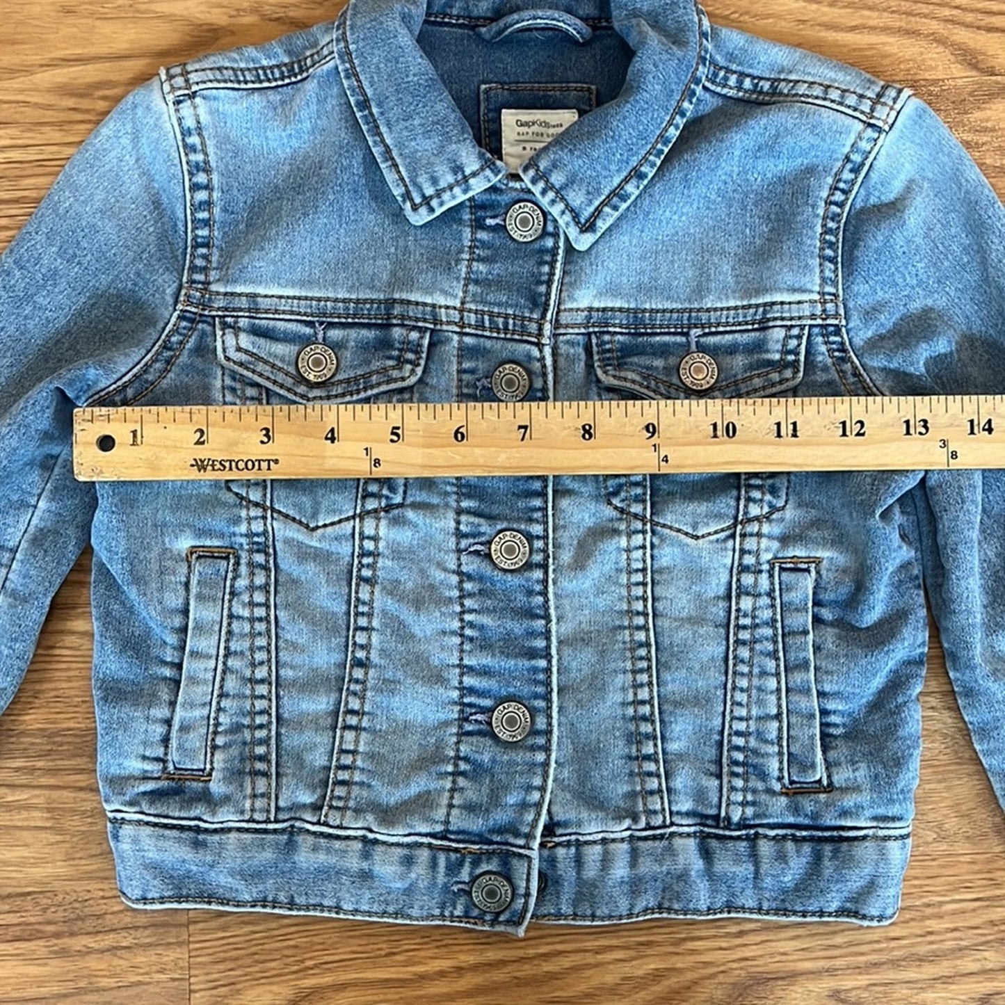 GapKids USA Jean Jacket upcycled reworked Size Small