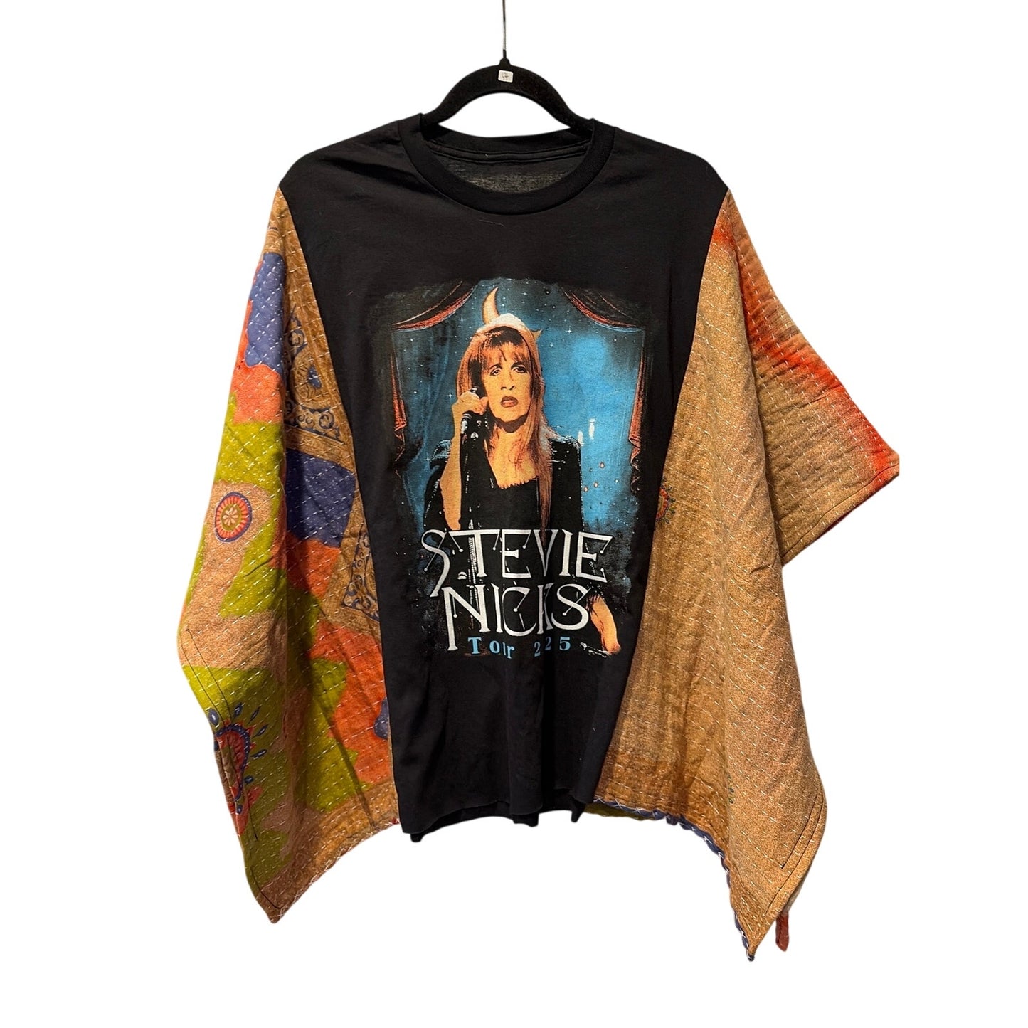 Stevie Nicks Upcycled Kantha Tunic Top Shirt OS Handmade Boho