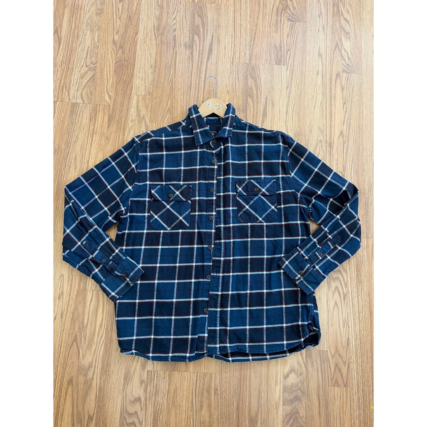 In n Out Upcycled Flannel Shirt Unisex Size XL X-large