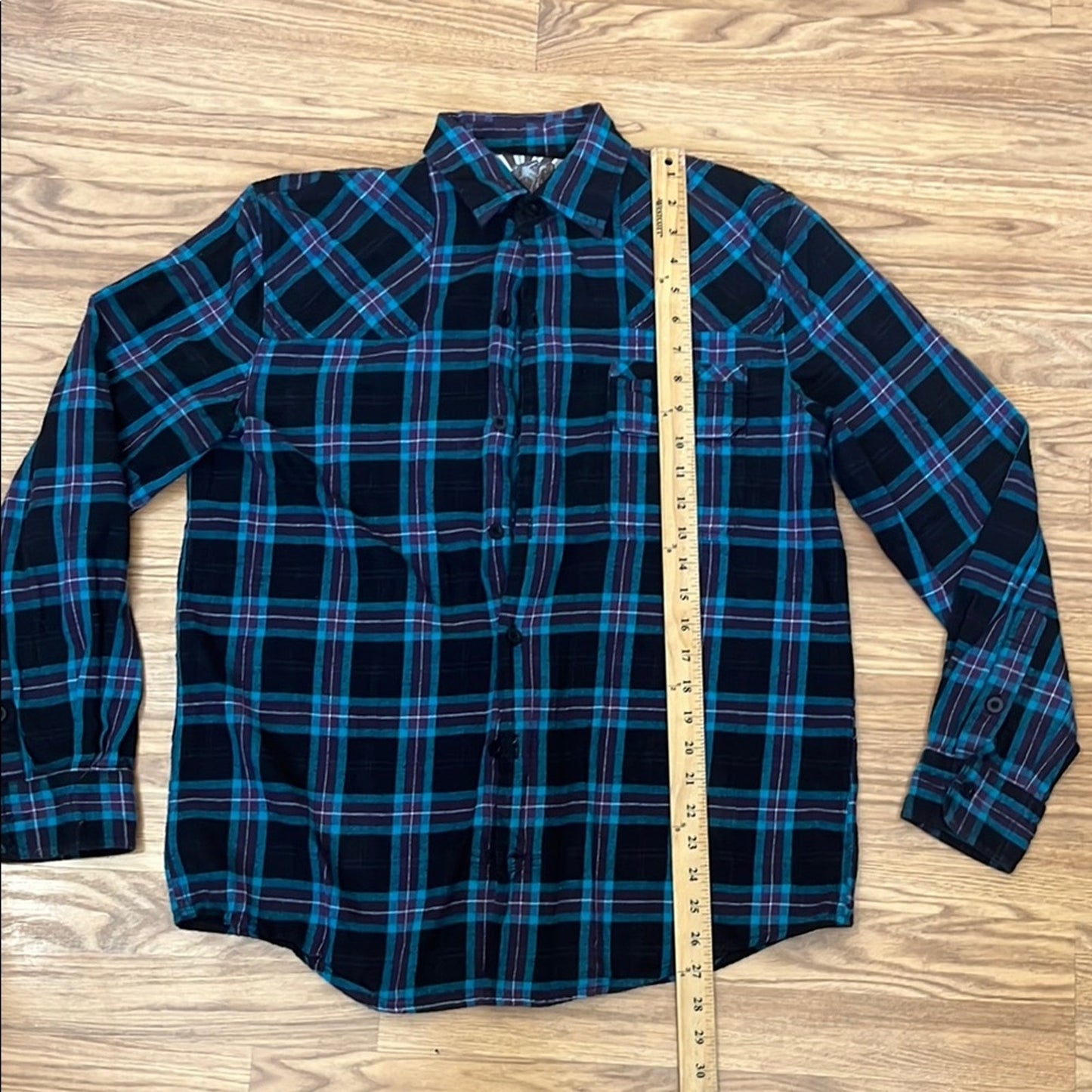 Juice World Upcycled Flannel Shirt Unisex Size Large L