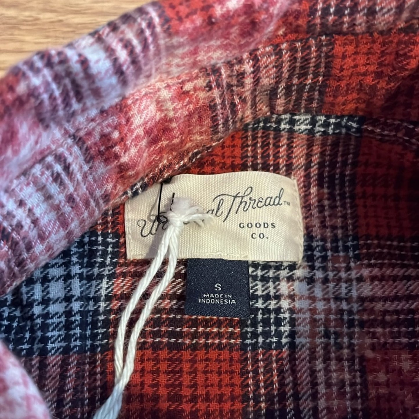 The Rolling Stones Flannel Shirt Upcycled Bleached Size Small S