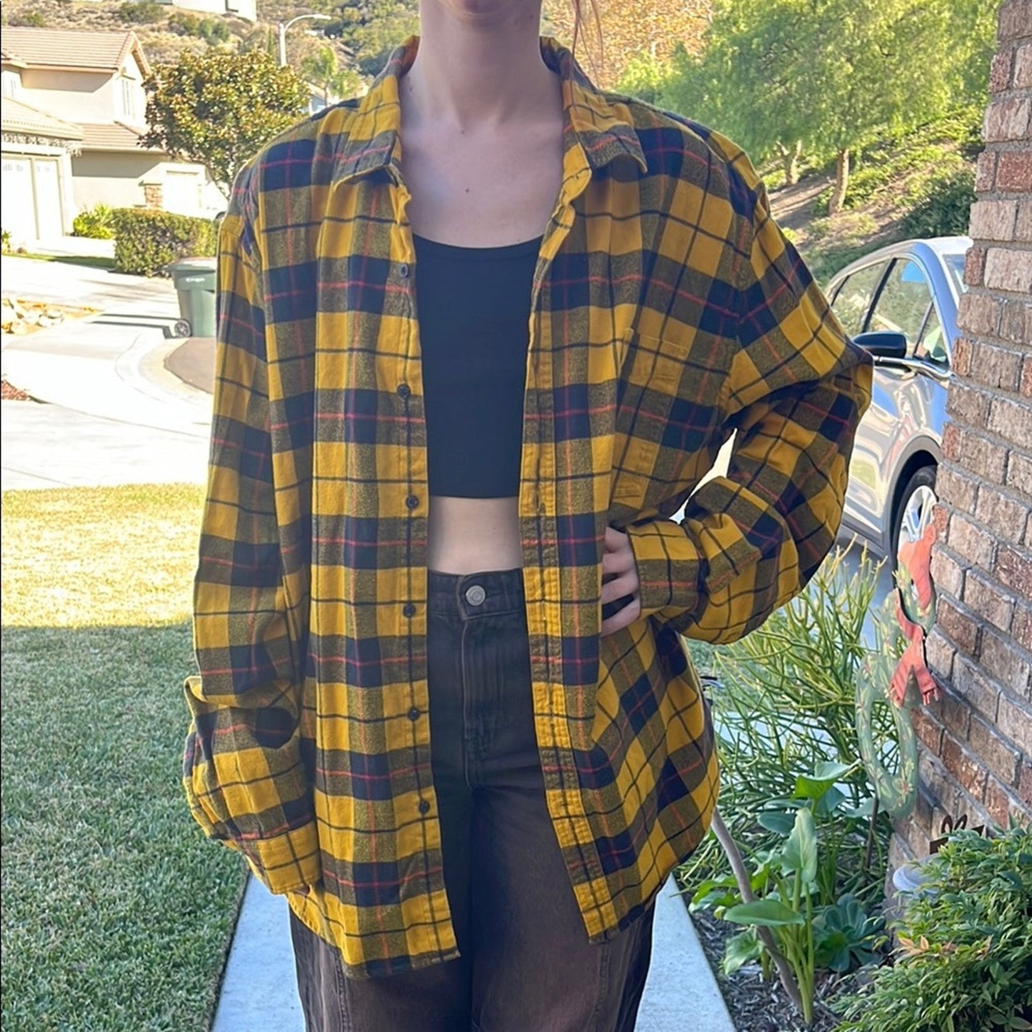 Sting Upcycled Flannel Shirt Handmade Unisex Size XXL 2XL
