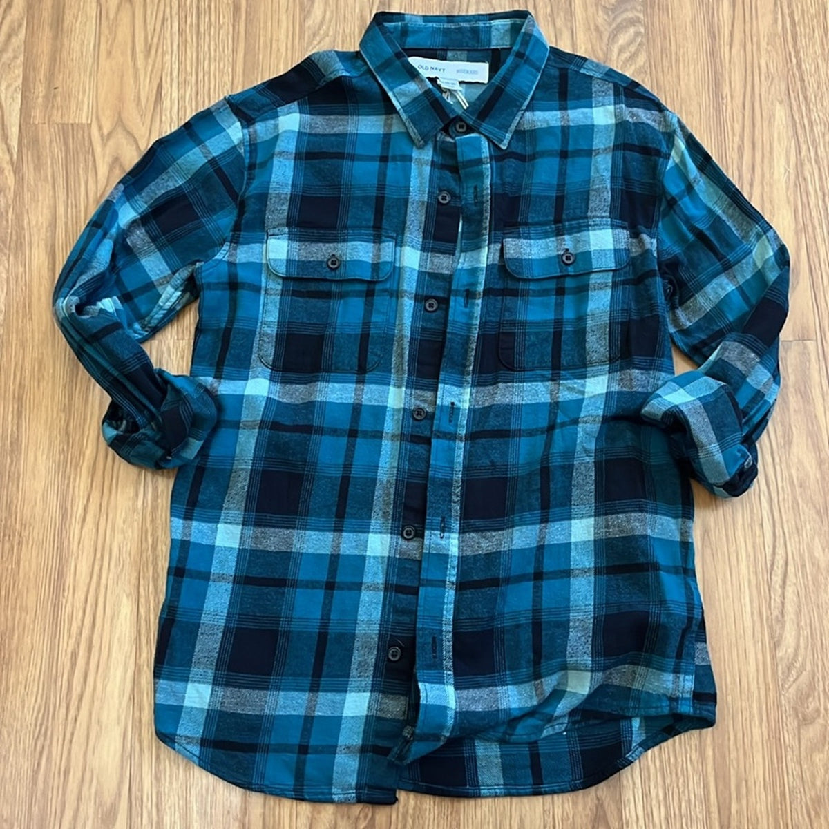 Skateboarder Space Far out Dude Flannel Shirt upcycled unisex XL