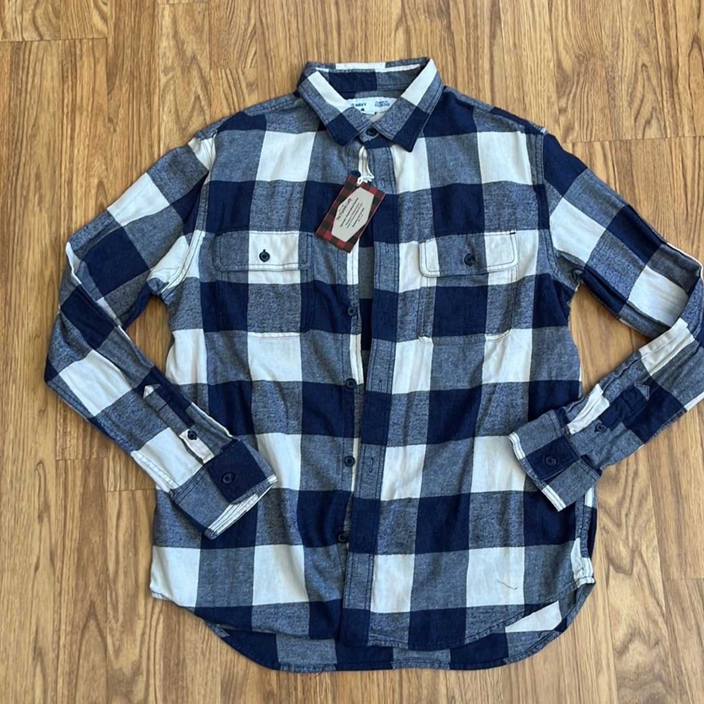 San Diego Padres Baseball Flannel Shirt upcycled one of a kind size Medium