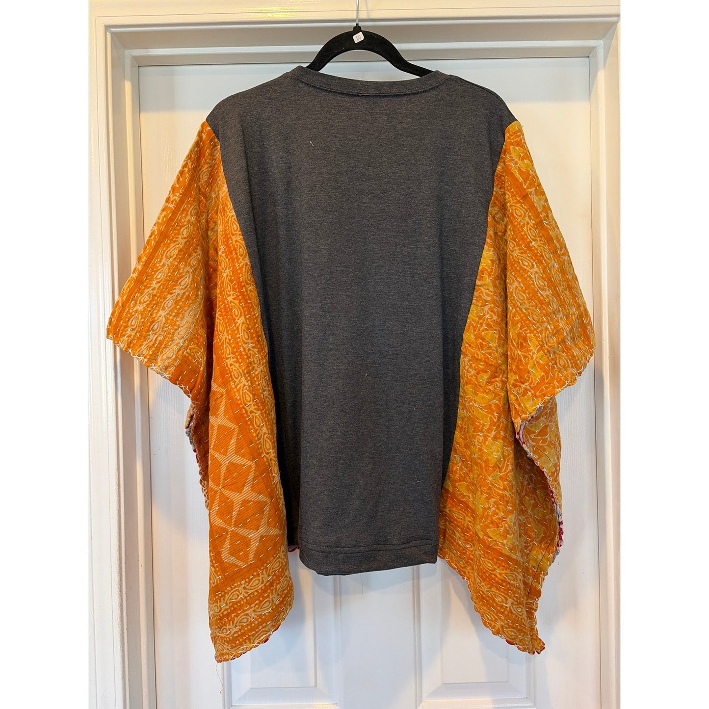 Nightmare on Main Street Upcycled Kantha Tunic Top Shirt OS