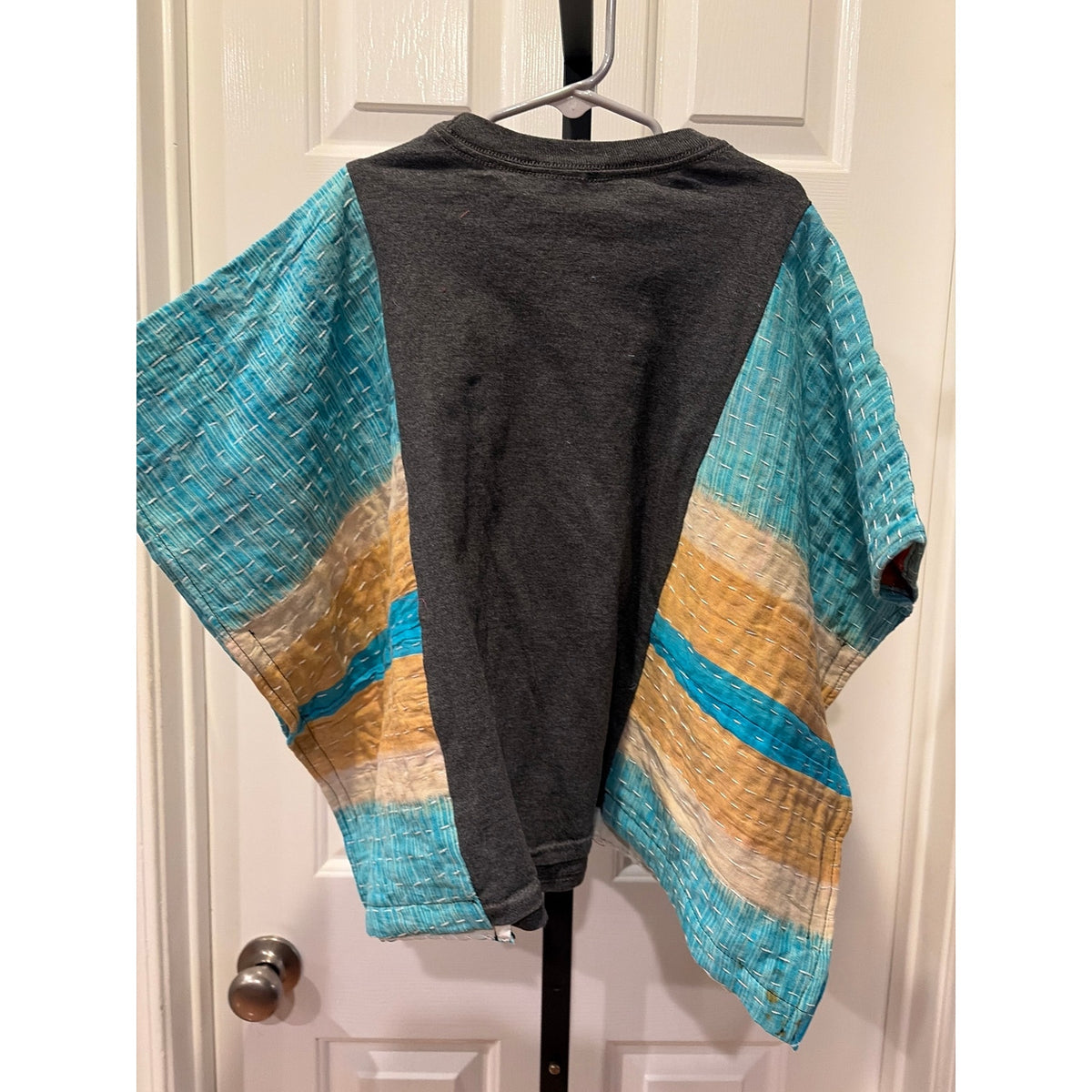 Mickey Mouse Upcycled Kantha Tunic Top Shirt OS Handmade