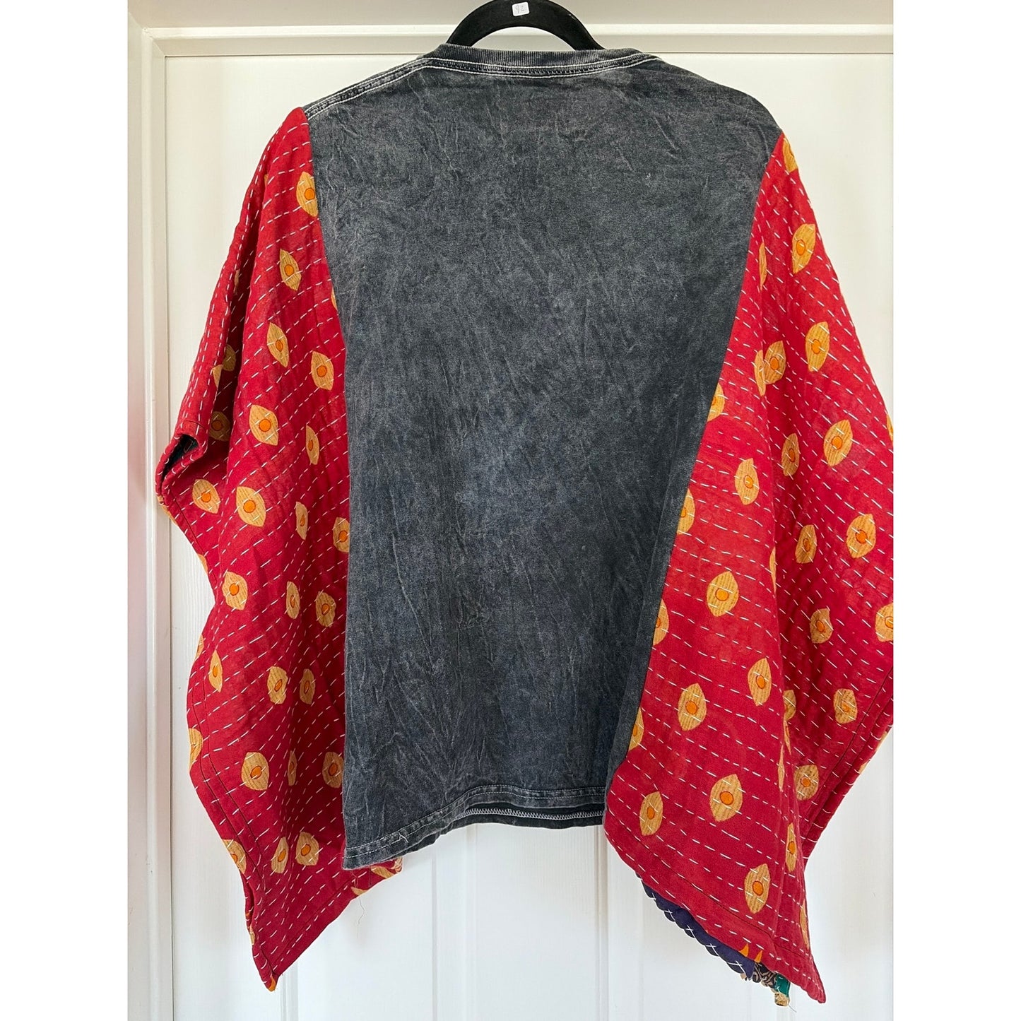 Nirvana Upcycled Kantha Tunic Top Shirt OS Handmade Boho