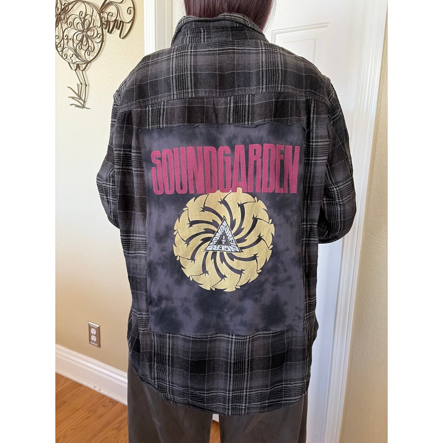 Soundgarden Upcycled Flannel Shirt Unisex Size 2XL