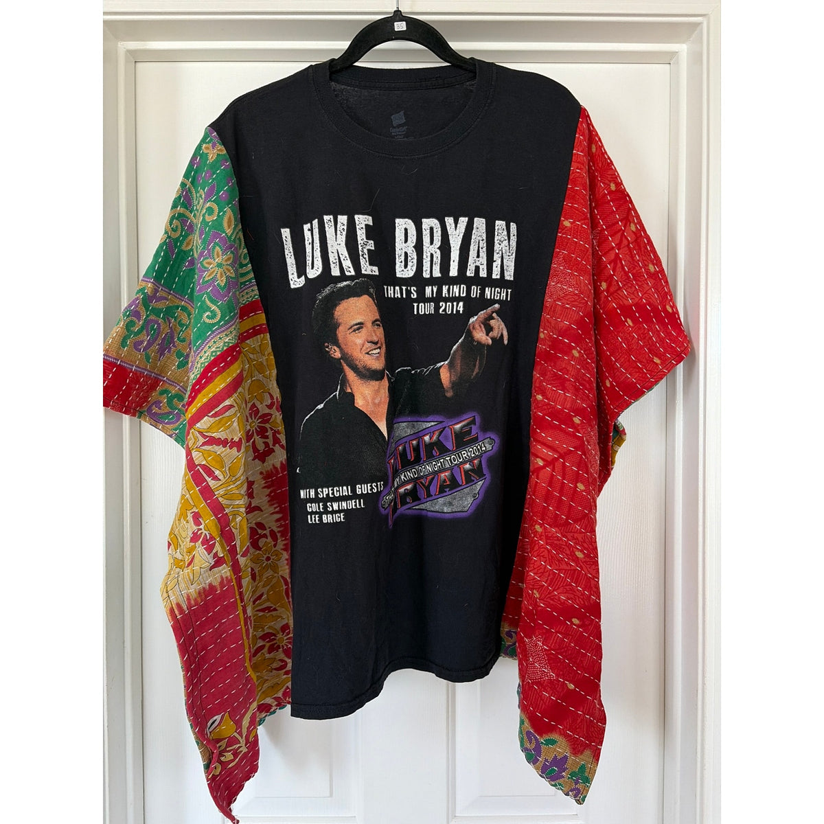 Luke Bryan Upcycled Kantha Tunic Top Shirt OS Handmade Boho