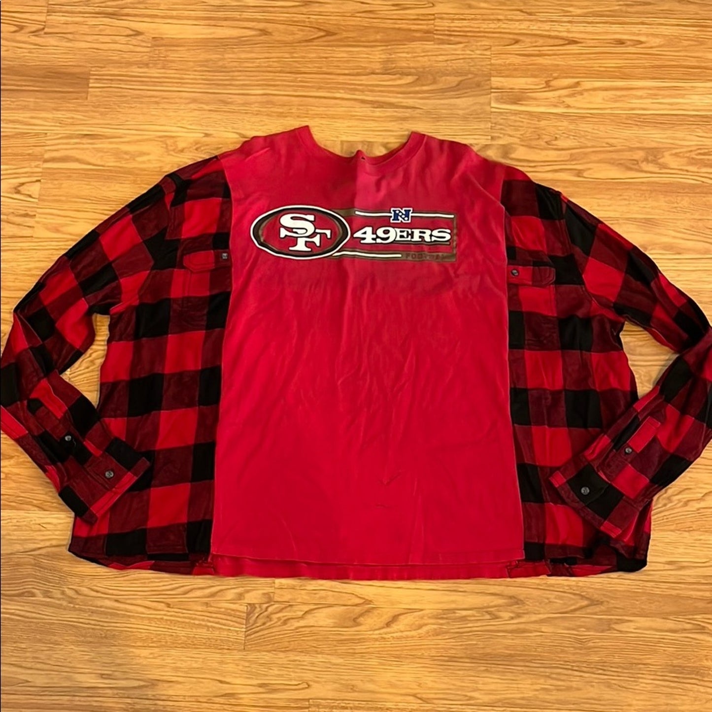 San Francisco 49ers NFL Football Flannel Shirt / Sweatshirt one size