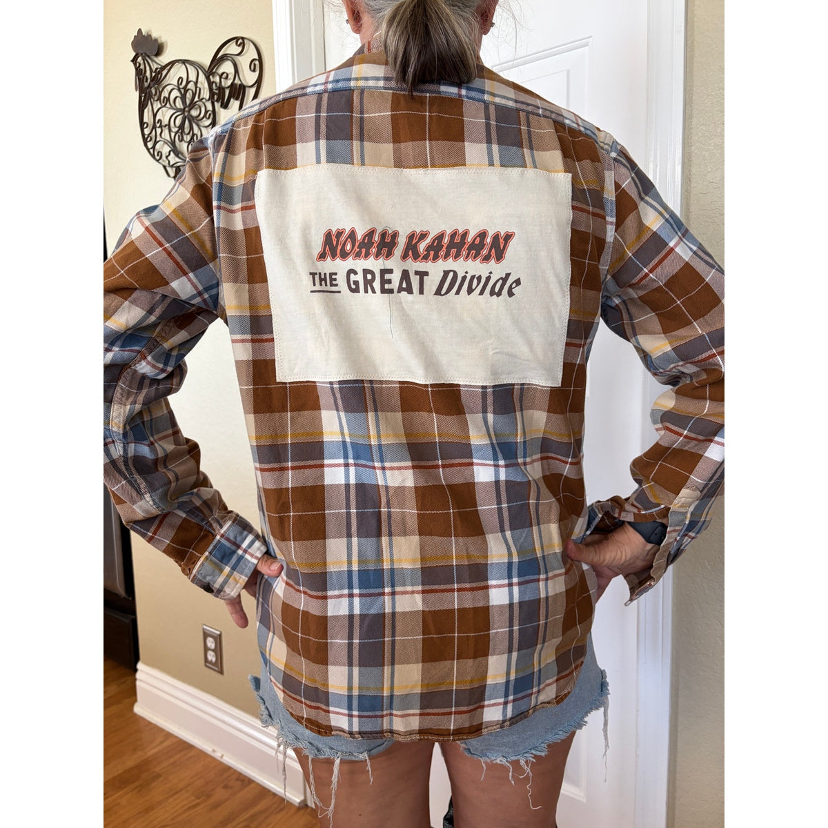 Noah Kahan Upcycled Flannel Shirt Unisex Medium M