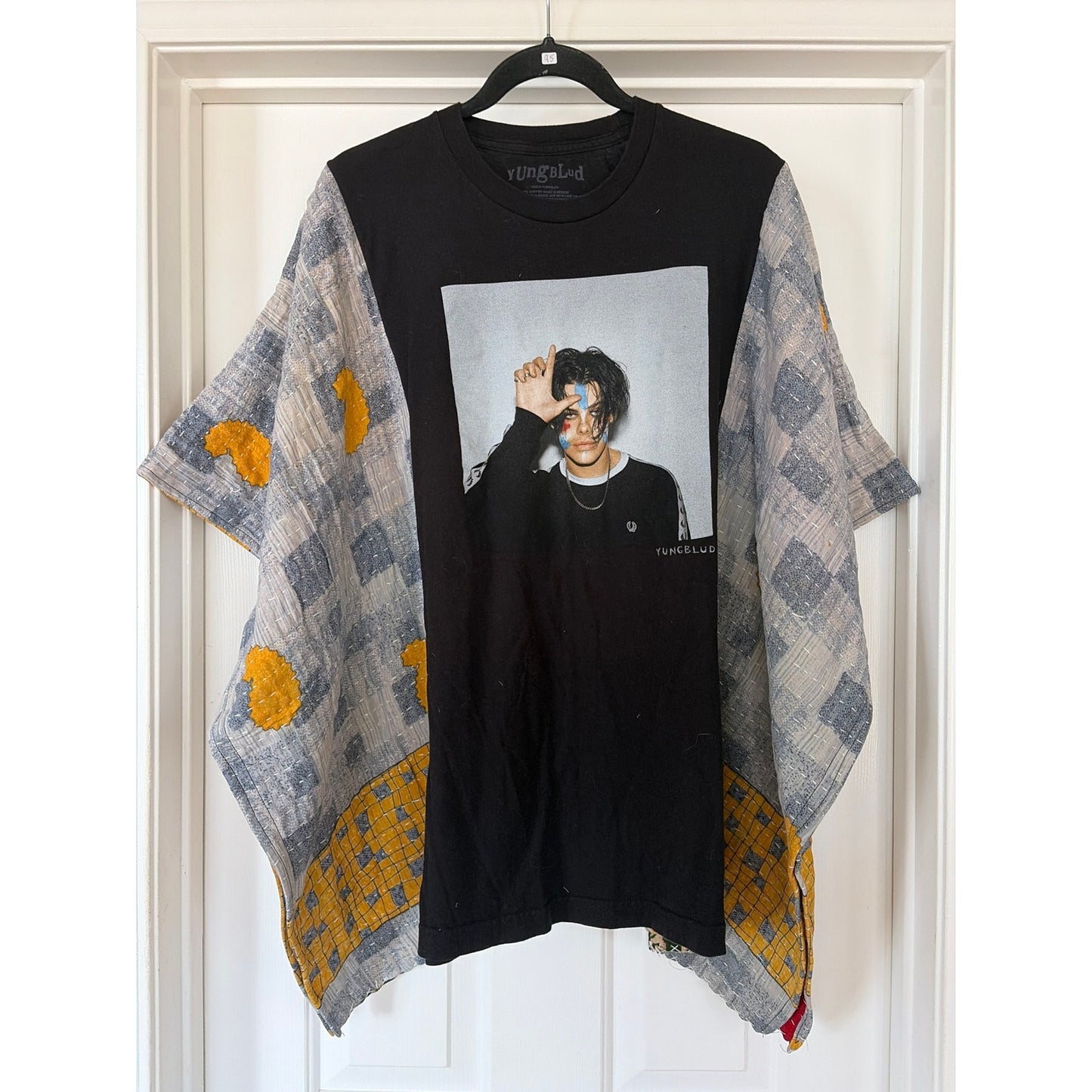Jungblud Upcycled Kantha Tunic Top Shirt OS Handmade Boho