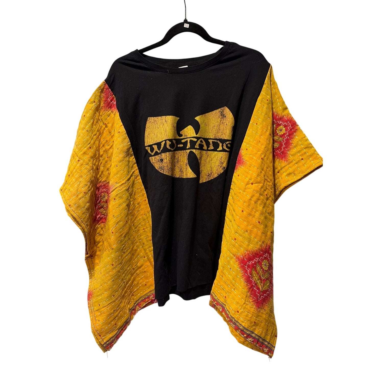 Wu-Tang Upcycled Kantha Tunic Top Shirt OS Handmade Boho