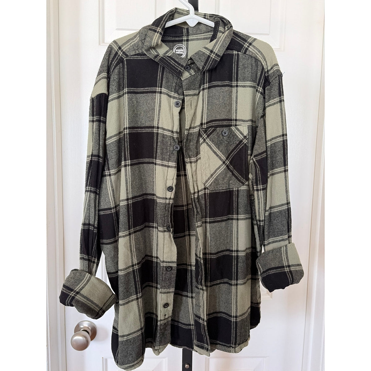 Dinosaur Life Finds a Way Upcycled Flannel Shirt Size Large
