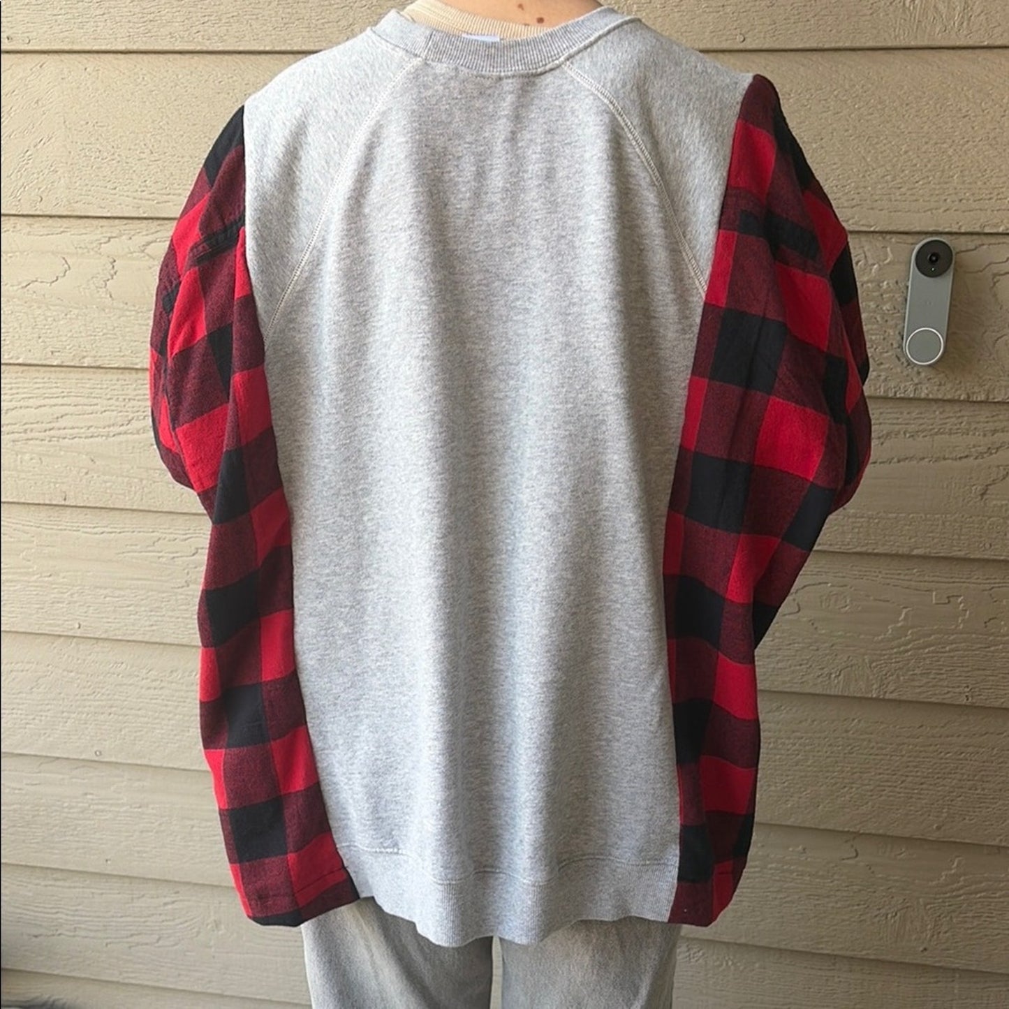 Disneyland Mickey Mouse Sweatshirt Flannel Shirt OS Handmade Unisex Oversized