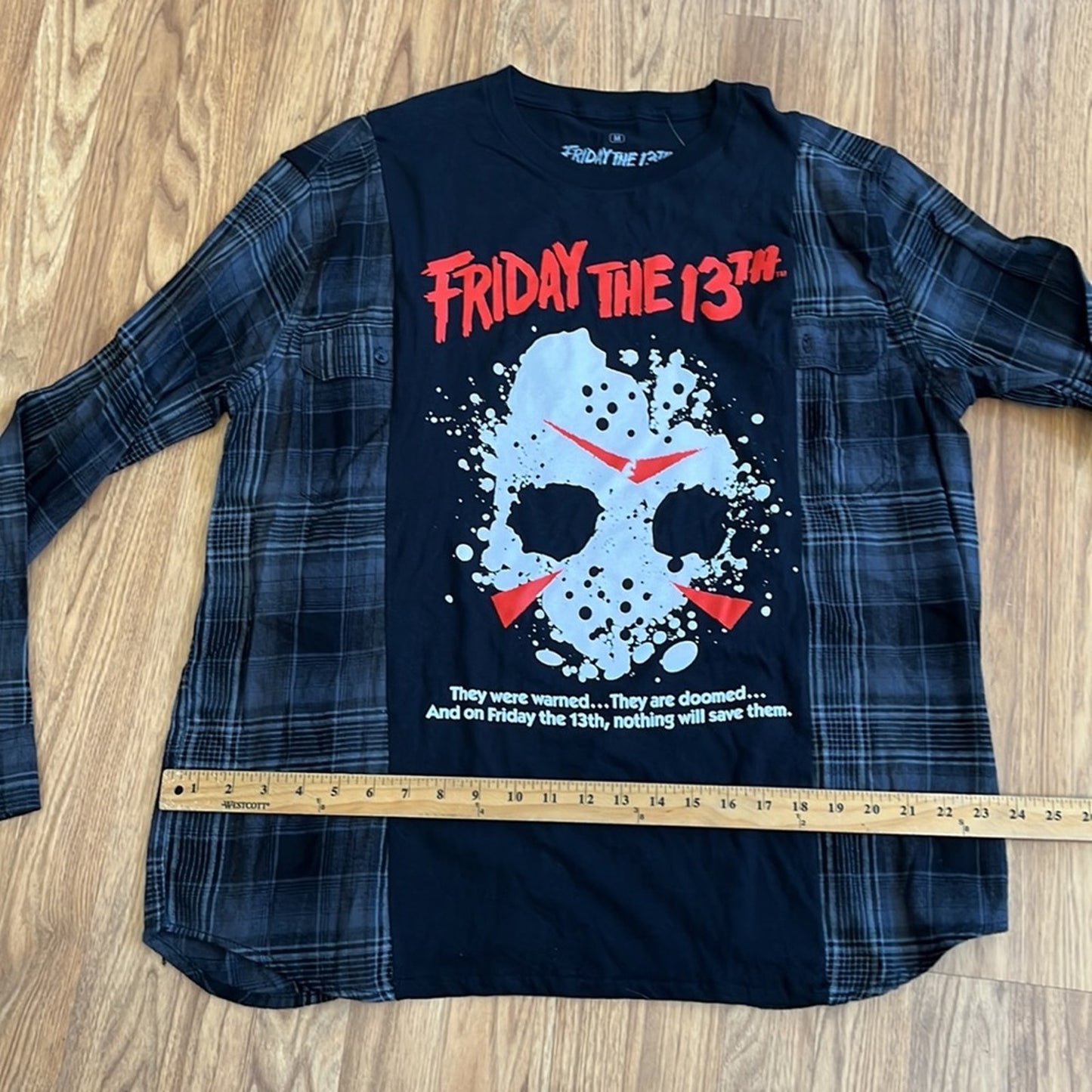 Friday the 13th Halloween Flannel Shirt Sweatshirt unisex one size