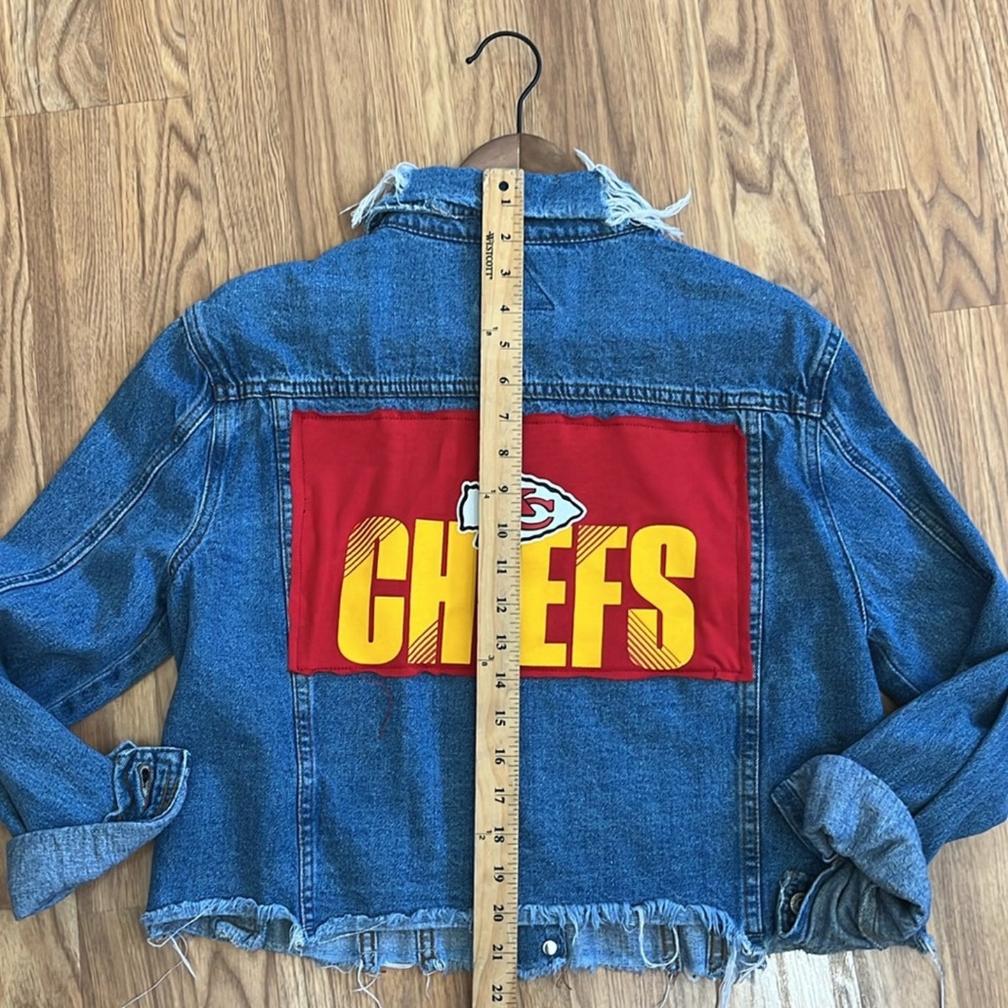 Kansas City Chiefs Jean Jacket Size Large L