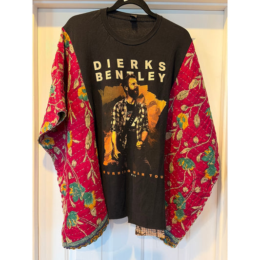Dierks Bentley Upcycled Kantha Tunic Top Shirt OS Handmade Boho