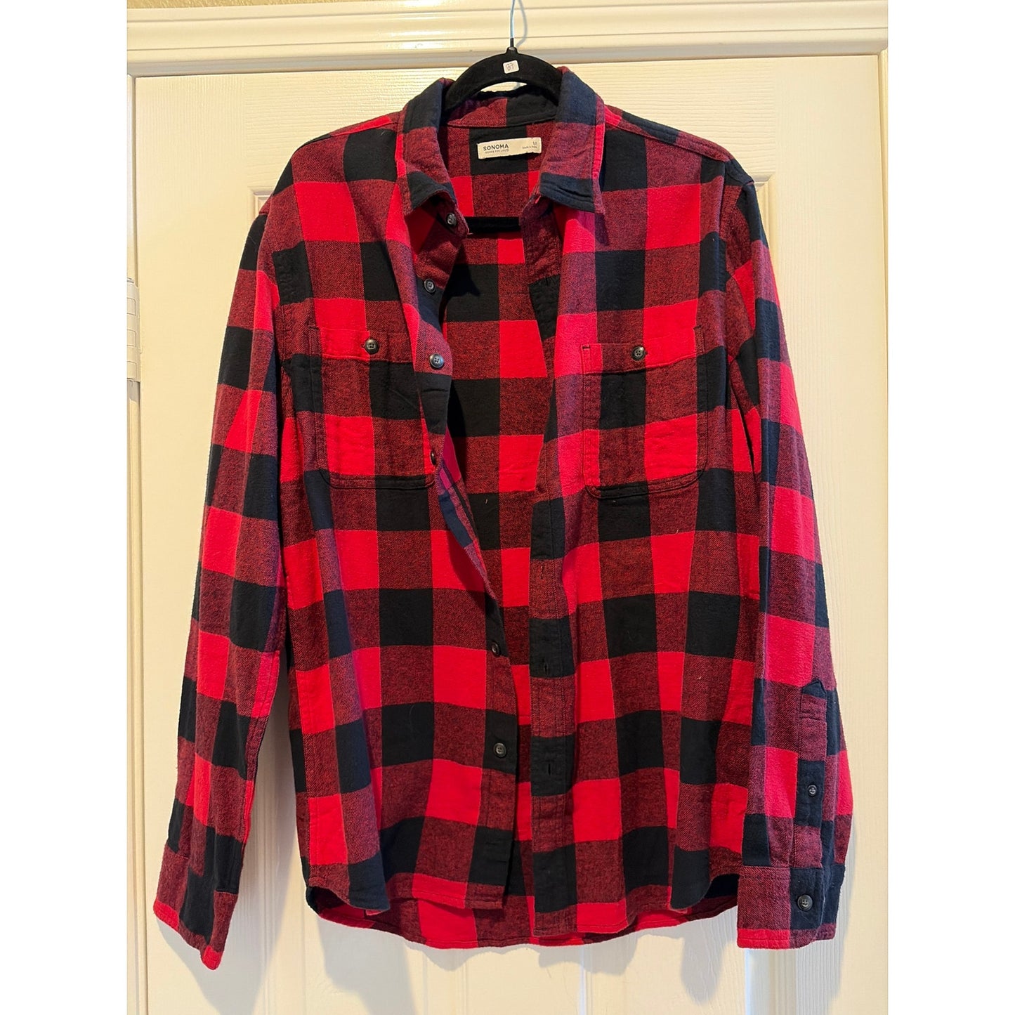 The Grinch - Current Mood Upcycled Flannel Shirt Unisex Medium M