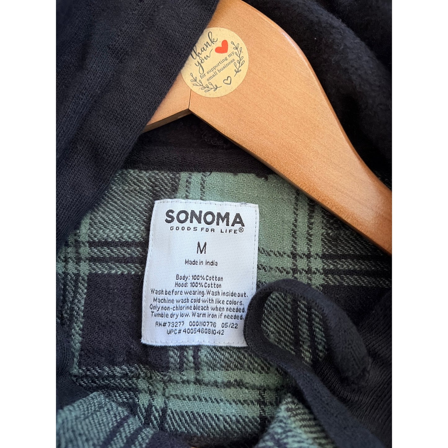 In n Out Upcycled Flannel