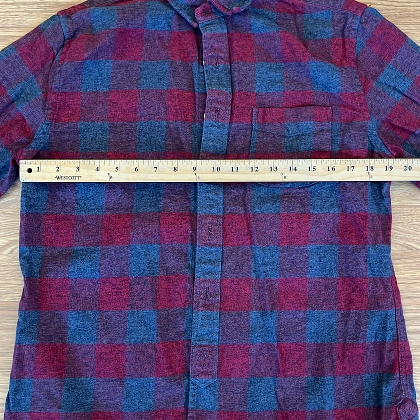 Chicago Flannel Shirt upcycled unisex Size Medium M