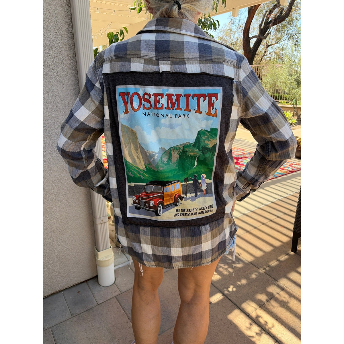 Yosemite Upcycled Flannel Shirt Unisex Size Medium M