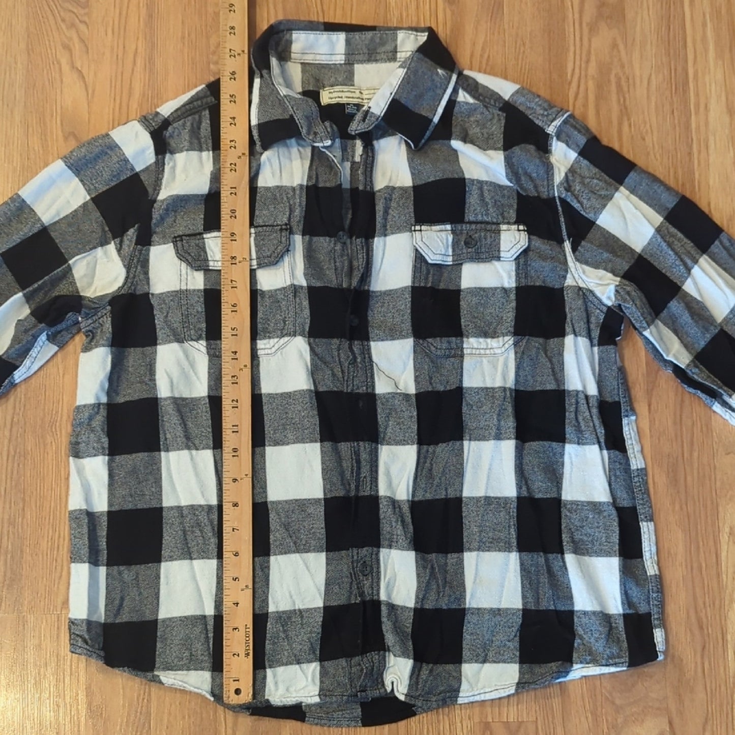 Biggie Smalls Notorious B.I.G. Upcycled Flannel Shirt Unisex XL X-large