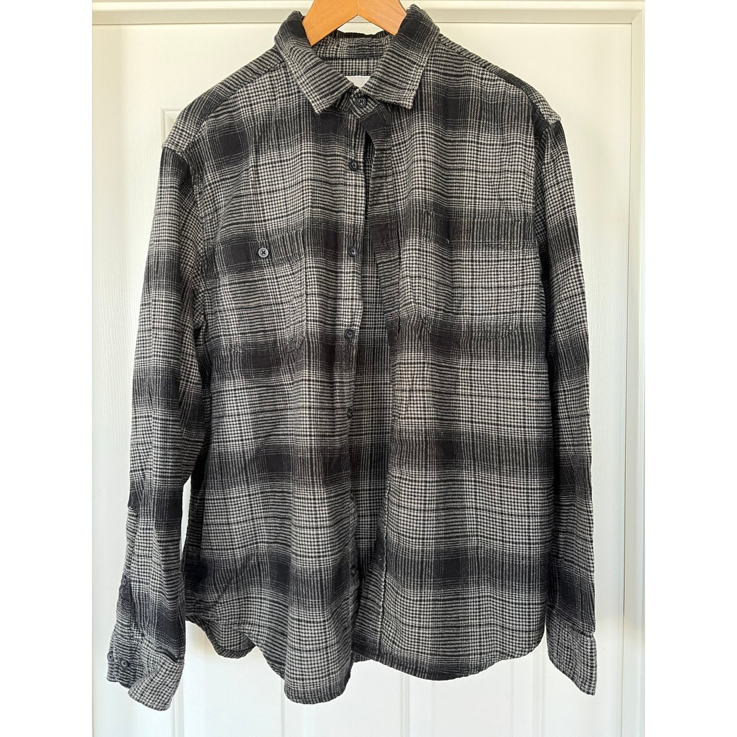 Diana Ross Upcycled Flannel Shirt Unisex Size Large L
