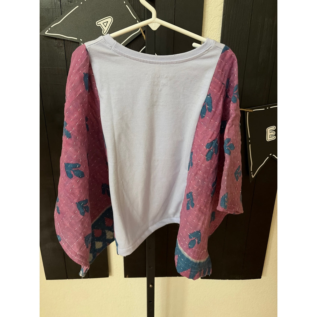 Strawberry Shortcake Upcycled Kid Kantha Tunic Top Shirt OS Boho