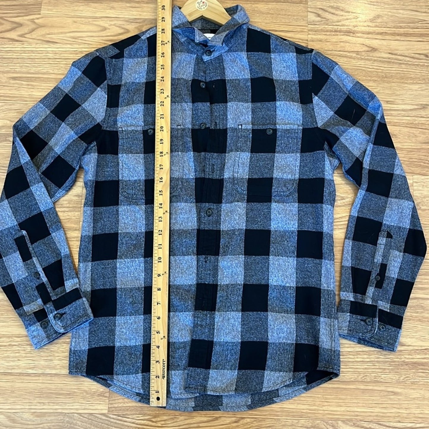 Rolling Stones Flannel Shirt upcycled unisex Size Small S