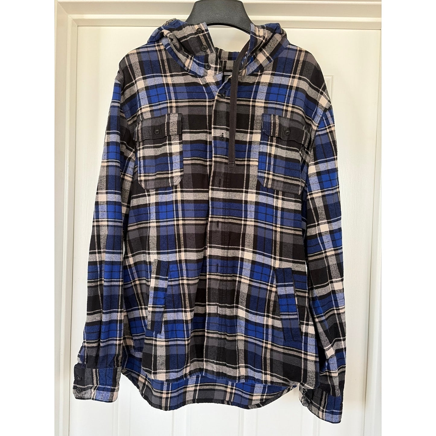 LA Dodgers Los Angeles Dodgers Upcycled Flannel Shirt Unisex XL X-large