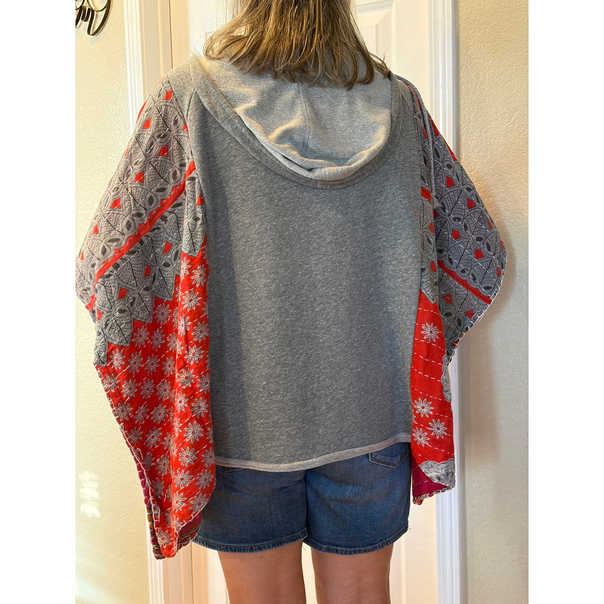Kansas City Chiefs Upcycled Kantha Tunic Top Shirt OS Handmade